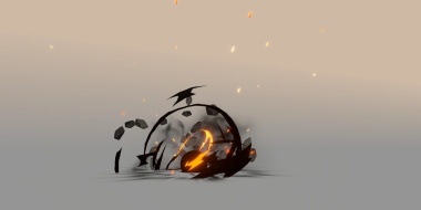 爆炸飞石特效