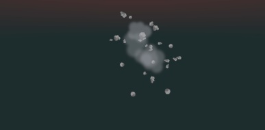 爆炸碎石特效