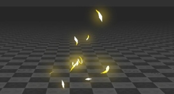 游动光芒粒子特效290060