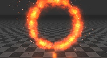 旋转火焰圈特效3000520